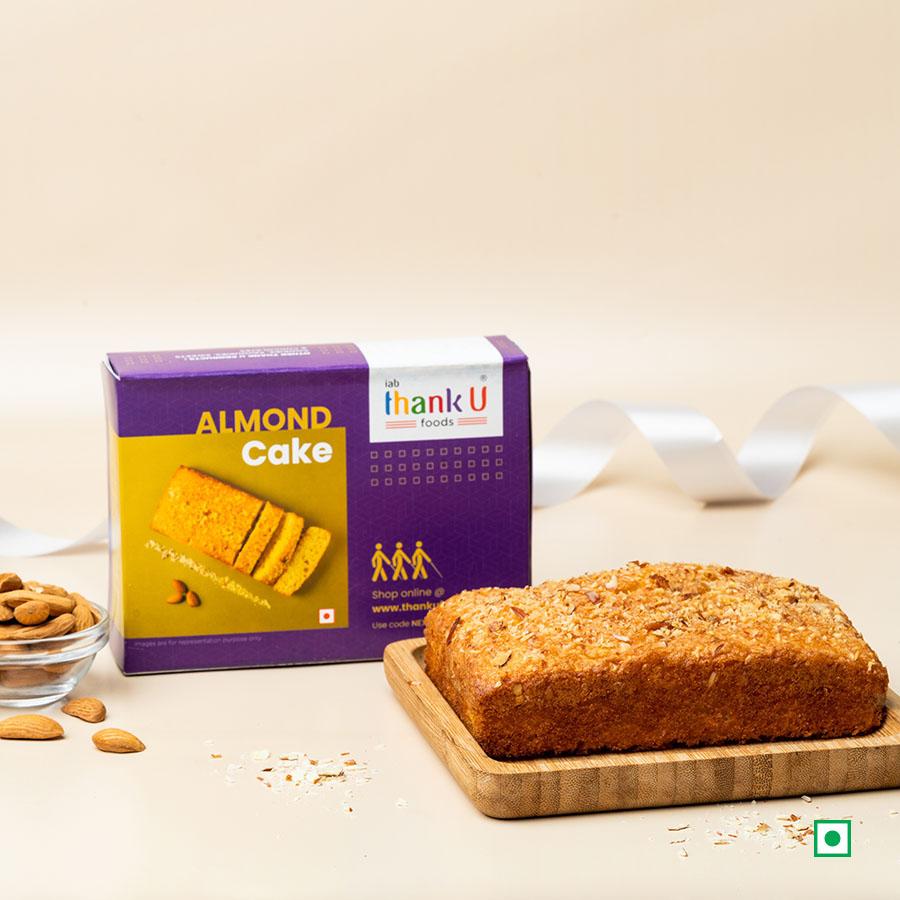 Eggless Almond Cake